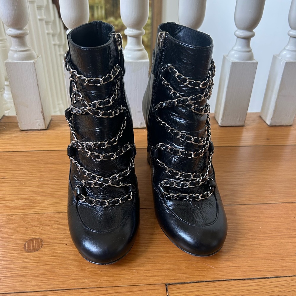 Chanel ankle booties